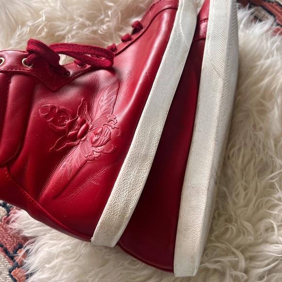Zara Men’s Red “Gucci’esque” Hightops.  Size 11.5 - Picture 3 of 7